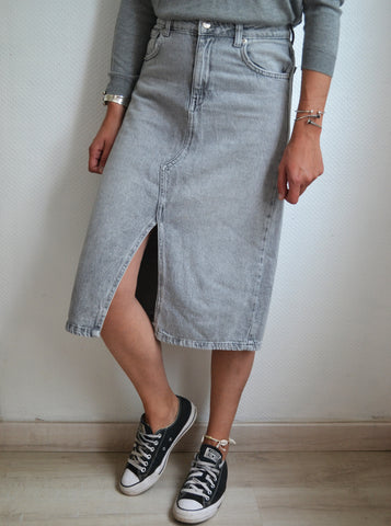 Jupe Gris Denim