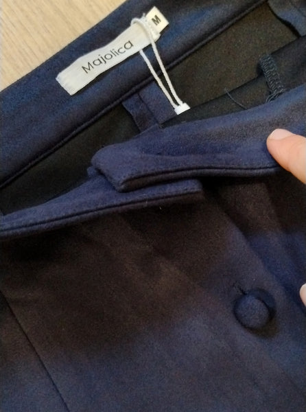 Jupe Marine Suédine Majolica