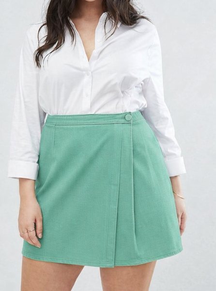 Jupe Portefeuille Menthe