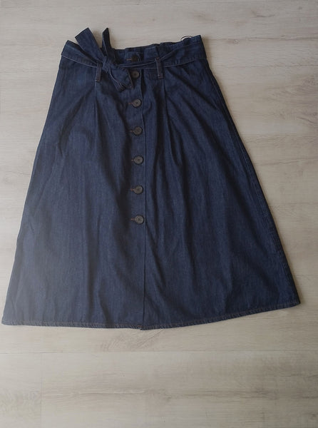 Jupe Midi Jean Brut