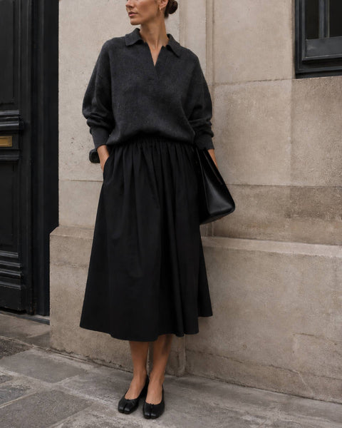 Jupe midi Noire