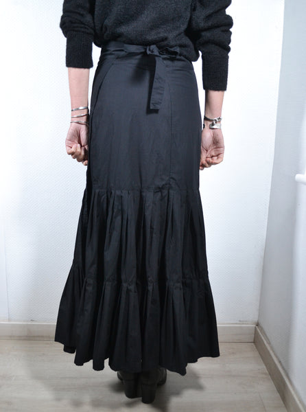 Jupe Longue Noire Flamenco