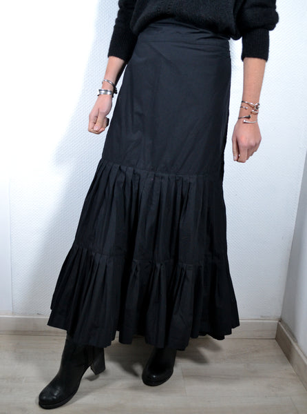 Jupe Longue Noire Flamenco