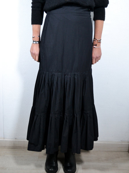 Jupe Longue Noire Flamenco