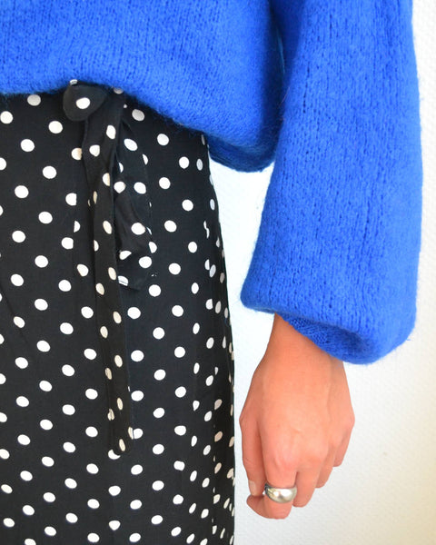 Jupe à Pois Marine Vintage