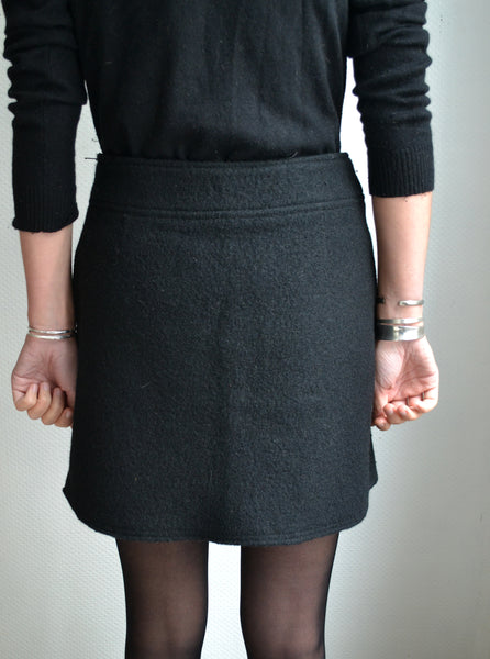 Jupe Pure Laine Noir