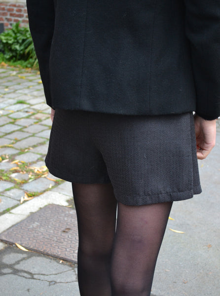 Jupe Short Tweed Noir