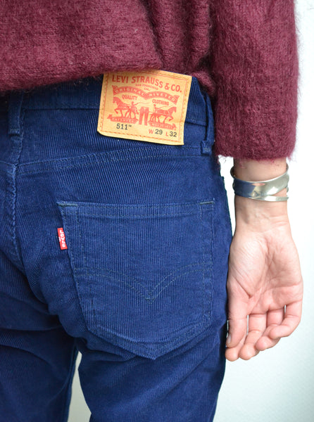 Jean Levis 511 Marine côtelé