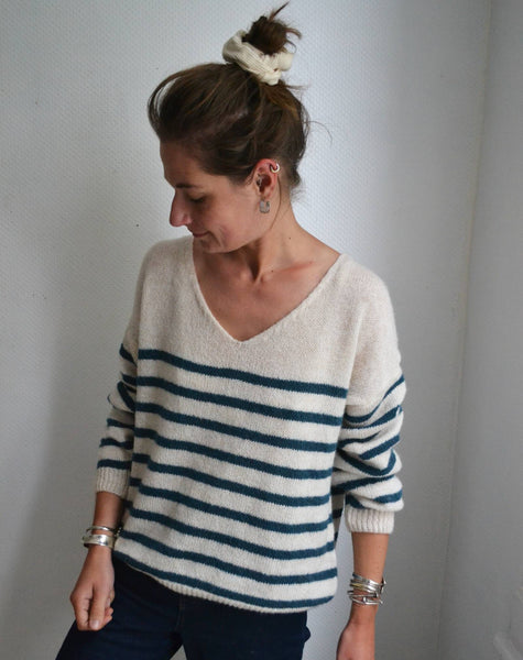Pull rayé Italien