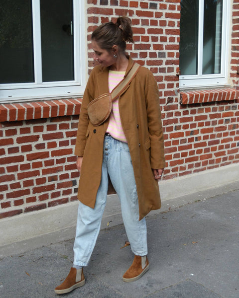 Manteau Laine Camel Tara Jarmon