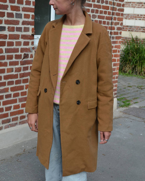 Manteau Laine Camel Tara Jarmon