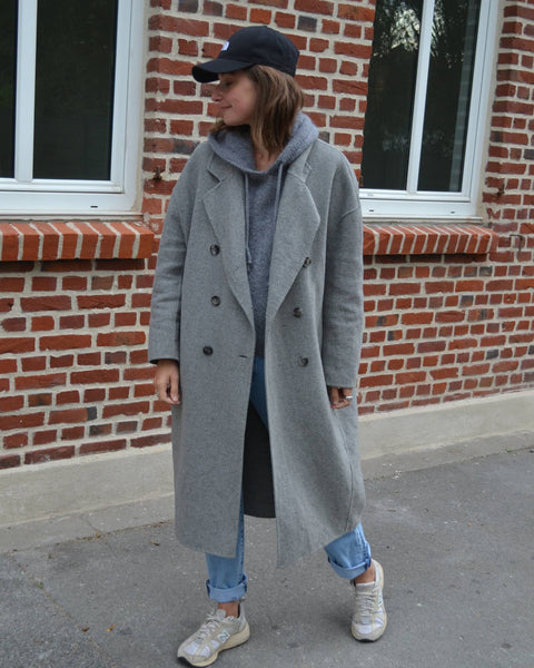 Manteau Gris American Vintage
