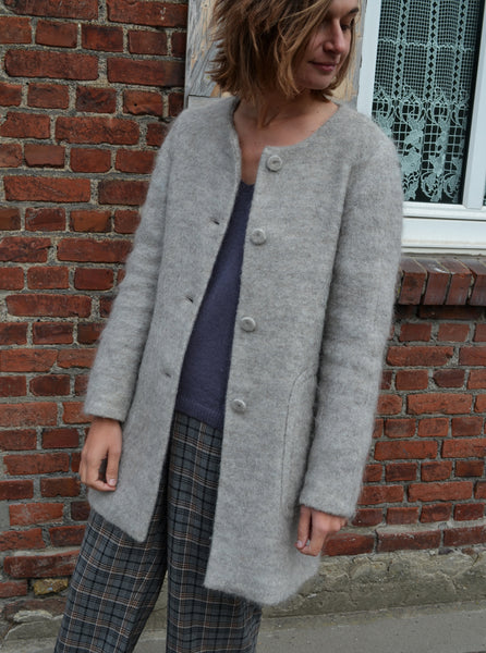 Manteau Gris Mohair