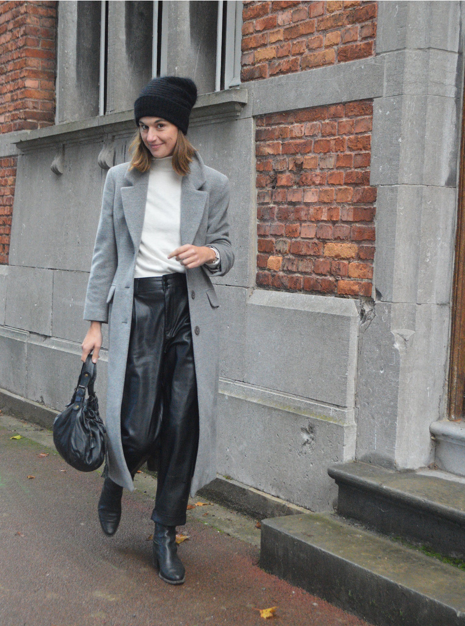 Manteau Laine Gris ZAPA