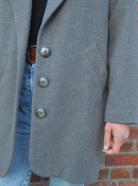 Manteau Laine Gris