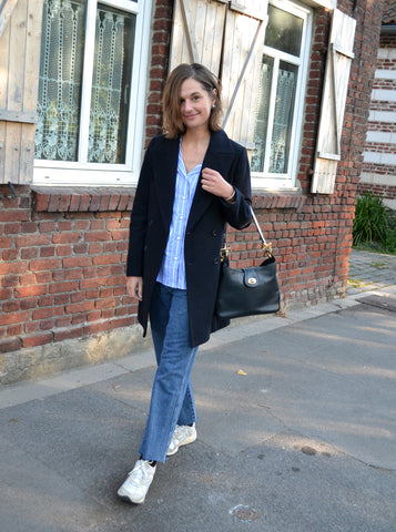 Manteau Laine Marine