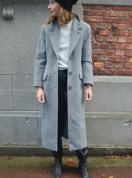 Manteau Laine Gris ZAPA