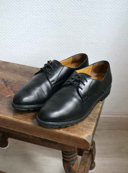 Derbies vintage en cuir T39