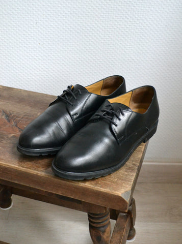 Derbies vintage en cuir T39