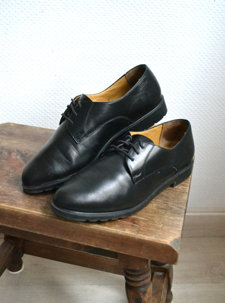 Derbies vintage en cuir T39