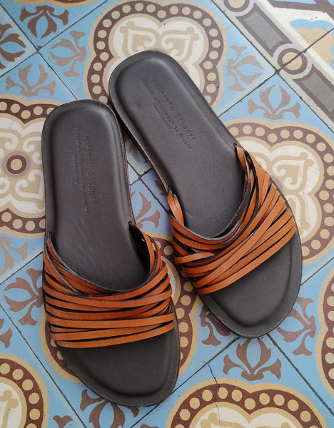 Mules cuir italien Fabrizio Silenzi T37,5