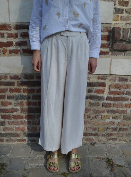 Pantalon Beige Fluide