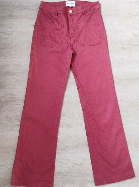 Pantalon Flare La Petite Etoile Bois de Rose