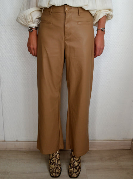 Pantalon Simili Camel Oraije
