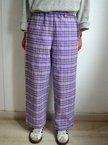 Pantalon à Carreaux Lavende HOD Neuf T38/40