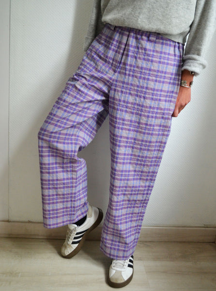 Pantalon à Carreaux Lavende HOD Neuf T38/40