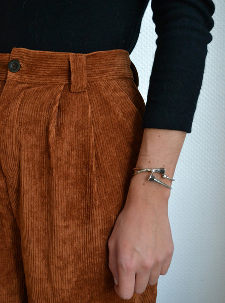 Pantalon Côtelé Caramel
