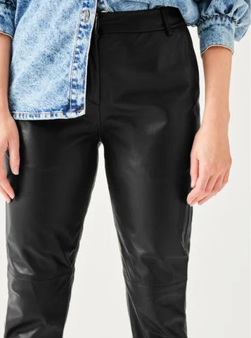 Pantalon Cuir Noir