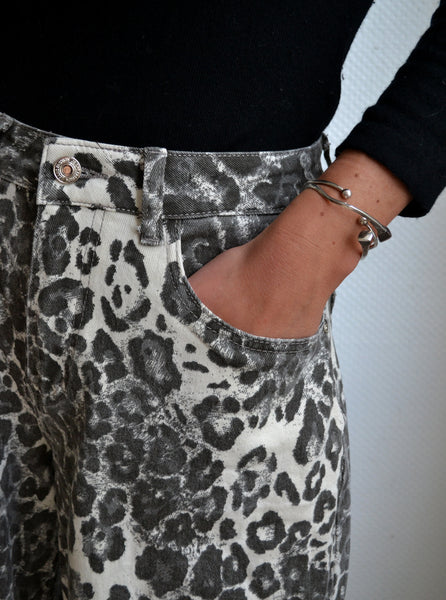 Pantalon culotte Léopard