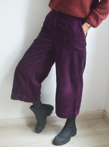 Pantalon culotte Velours