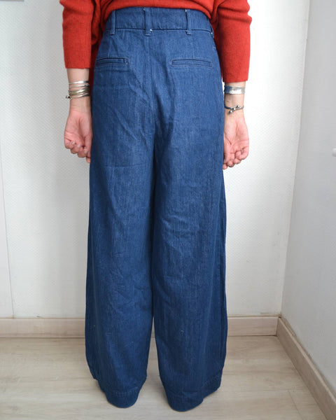 Pantalon larges jambes denim Brut