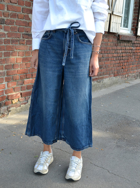 Pantalon Culotte Denim