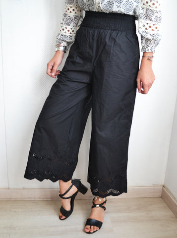 Pantalon Noir Dentelle