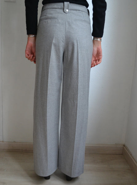 Pantalon Laine Gris Rosaé Paris