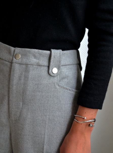 Pantalon Laine Gris Rosaé Paris