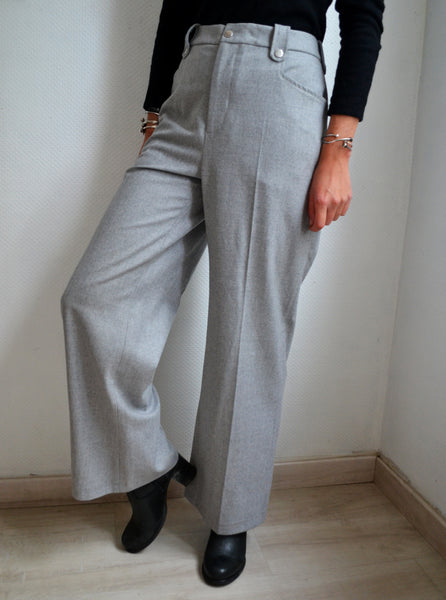 Pantalon Laine Gris Rosaé Paris