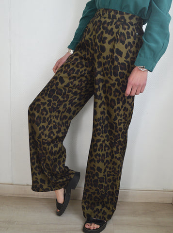 Pantalon fluide Kaki Léo