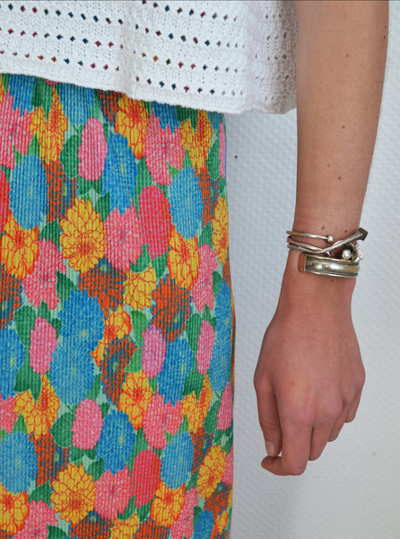 Pantalon  Fleuri Gaufré