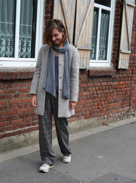 Pantalon Gris Carreaux