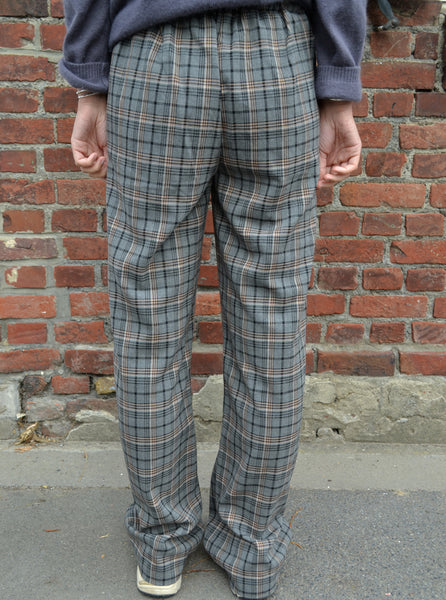 Pantalon Gris Carreaux