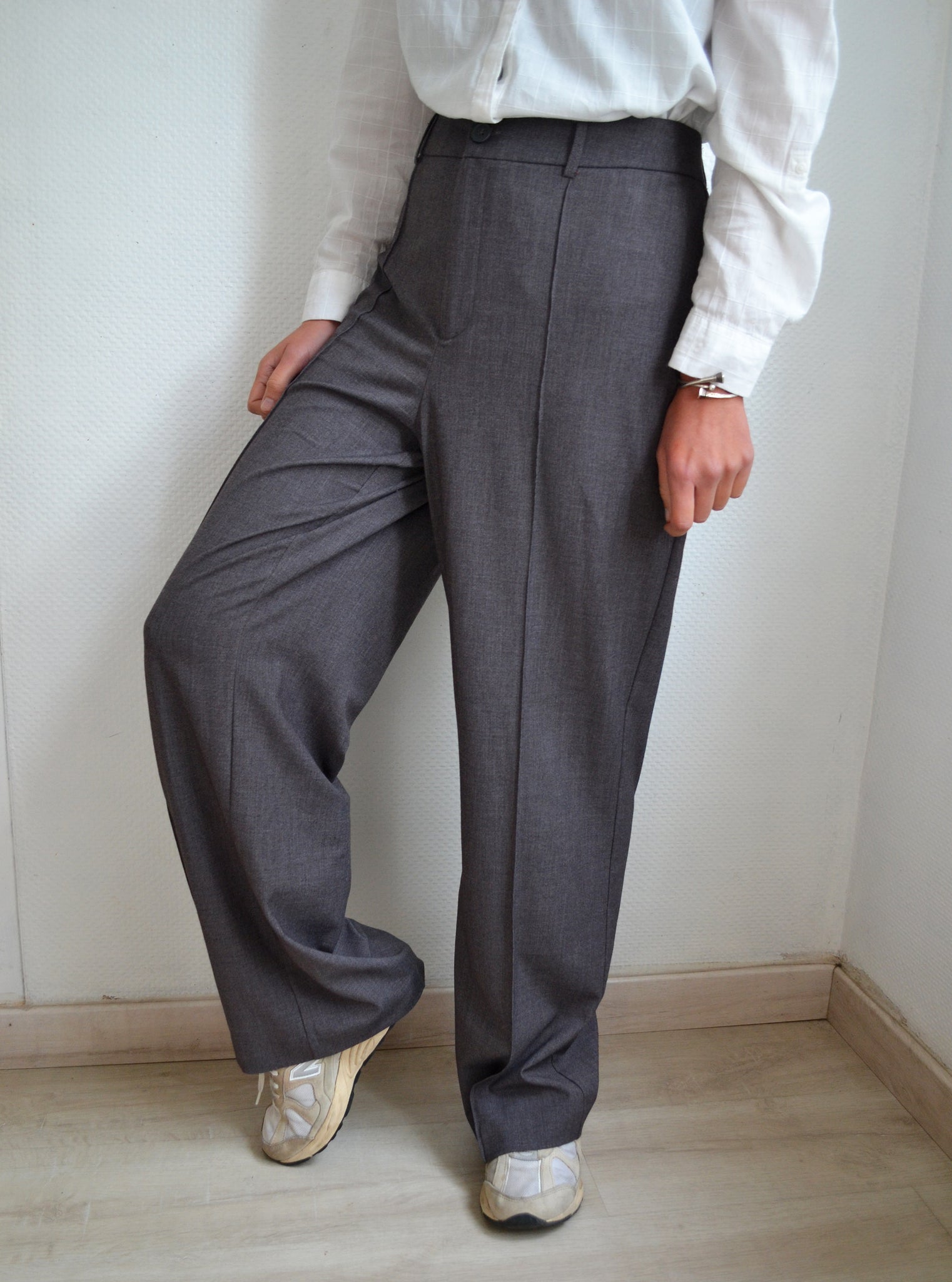 Pantalon Gris Fluide
