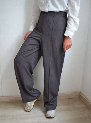 Pantalon Gris Fluide