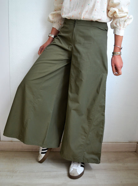 Pantalon Large Kaki