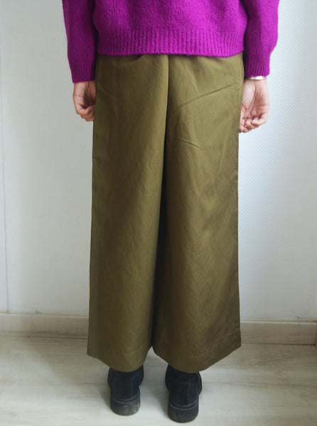 Pantalon Large Kaki