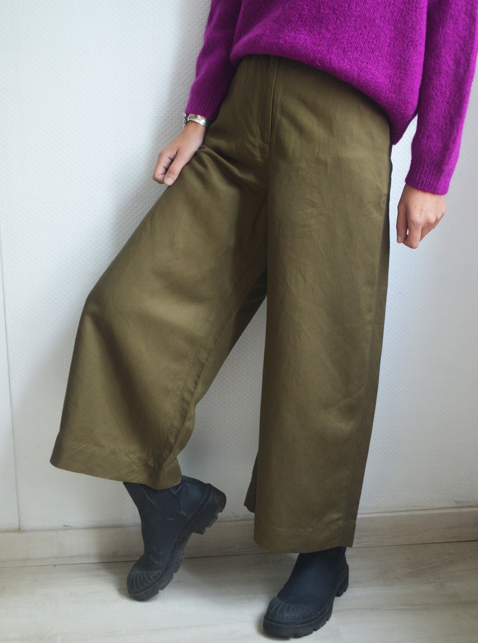 Pantalon Large Kaki