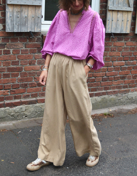 Pantalon Large Sable